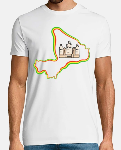 T-shirt mali  bandiera mappa del mali