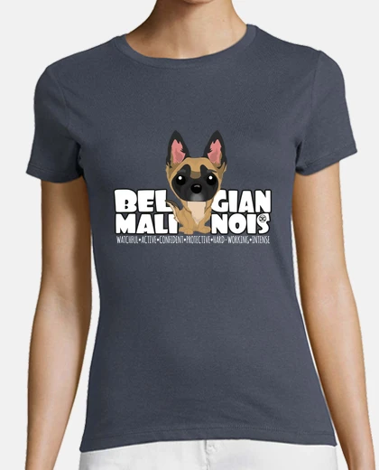 T-shirt malinois belga - dg big testa