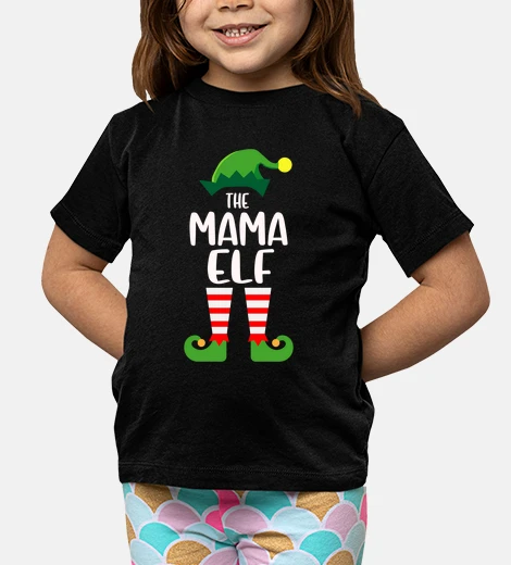 Ropa mamá elfo navidad a juego grupo familia