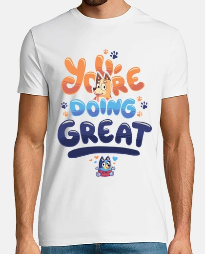 Playera Mamá Genial Bluey Chilli Bingo Bandit