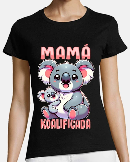 Playera Mama Koalificada Regalo Día De La Madre Humor Koala Animales