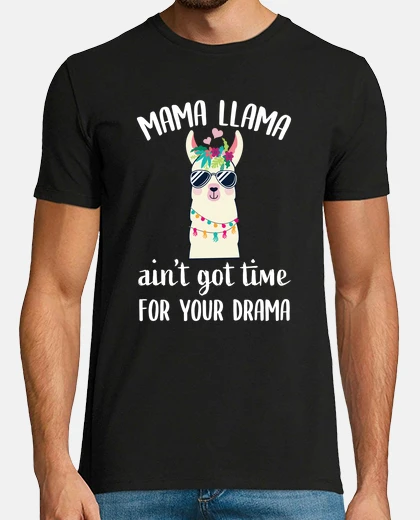 T-shirt mama llama divertente regalo di alpaca 