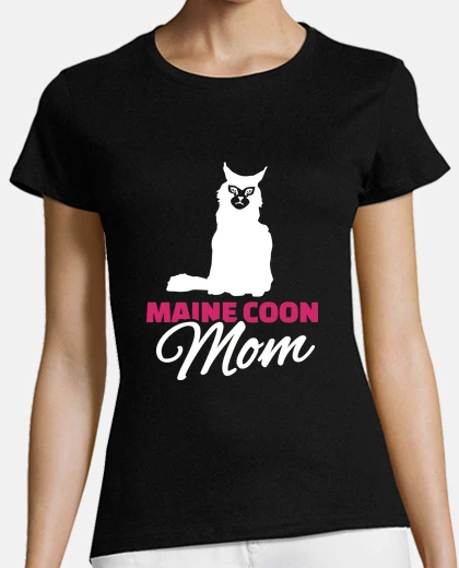 Playera mamá maine coon