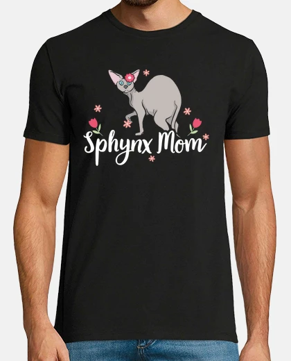 Camiseta mamá sphynx dueña del gato esfinge
