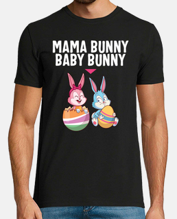 Mama Bunny Cute Easter Shirt Egg Girl Baby Pregnancy Announcement Pregnant Mom Gift
