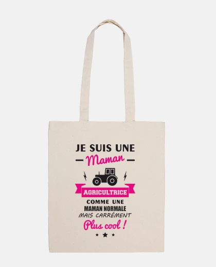 Sac maman agricultrice,idée cadeau,humour