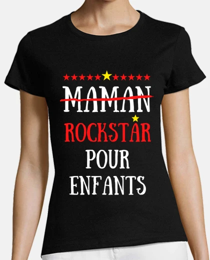 Tee-shirt MAMAN AKA ROCK STAR POUR ENFANTS