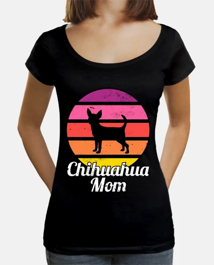 Tee-shirt maman chihuahua je rétro maman chihuahu