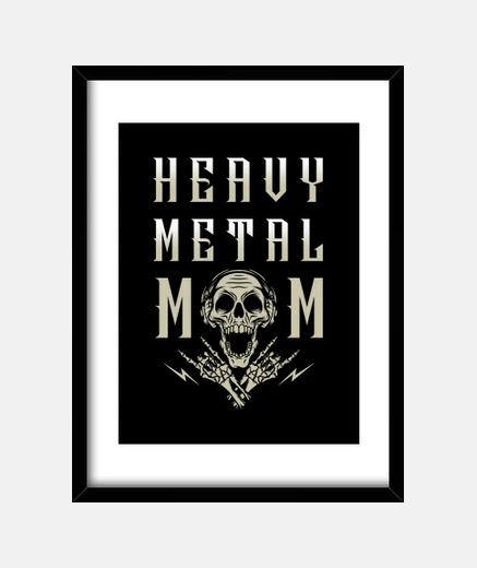 Cadre maman de heavy metal