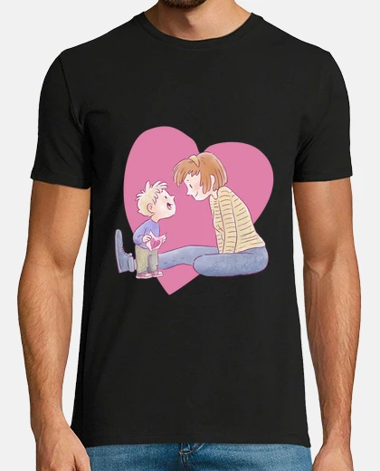 Tee-shirt maman et son fils , amour maternelle