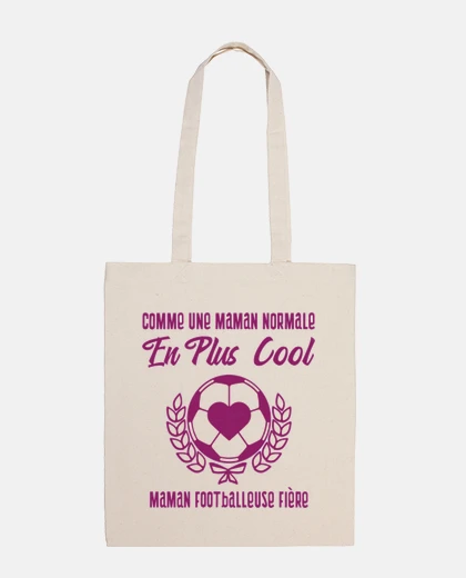 Sac maman footballeuse humour maman cadeau
