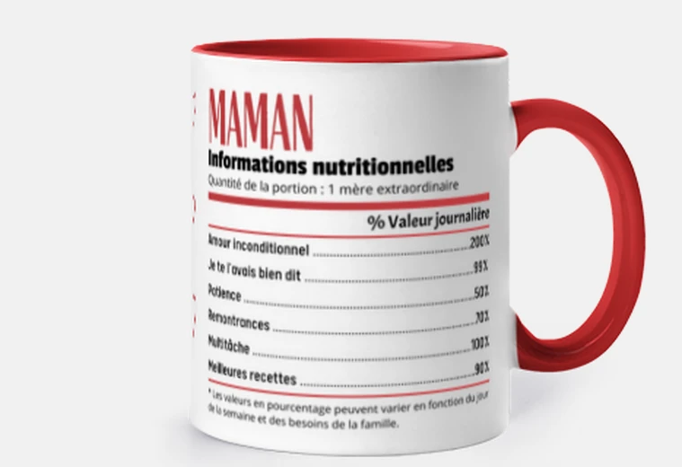 Mug Maman Informations nutritionnelles
