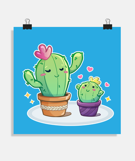 maman cactus - affiche