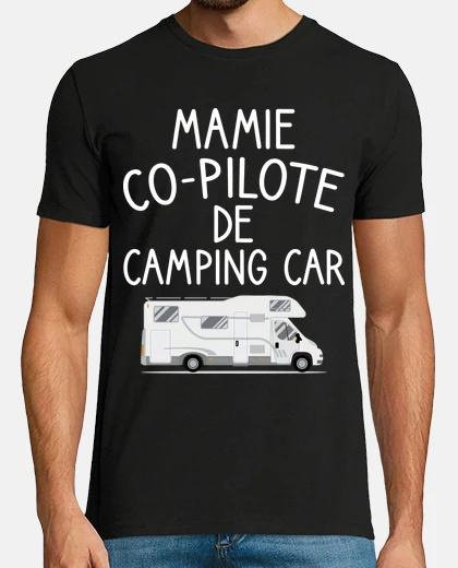Tee-shirt Mamie co pilote de camping car cadeau h