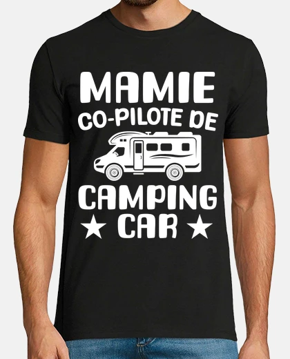 Tee-shirt Mamie meilleure co pilote de camping ca
