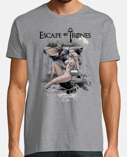 T-shirt mamma dei draghi - uomo, manica corta, grigio vigoré, qualità extra