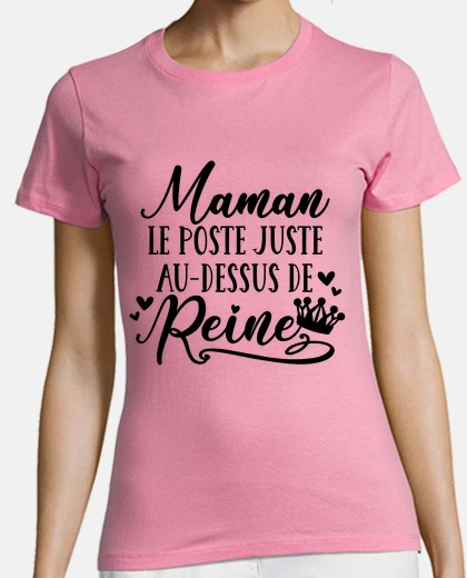 T-shirt mamma postalo sopra la regina