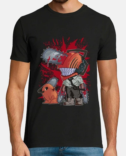 Tee-shirt man tronçonneuse et pochita