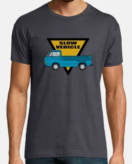 man, slow blue doka van