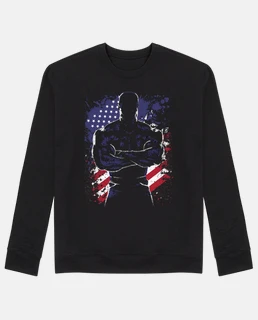 Man, sweatshirt, black