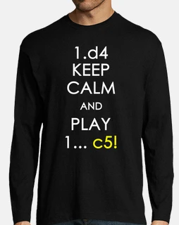man tén la calm a - échecs d4-c5