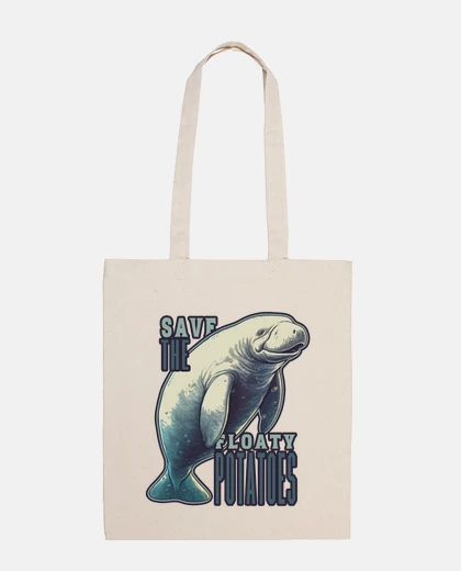 Bolsa manatí salvemos a los manatíes bolso de vacaciones en la playa