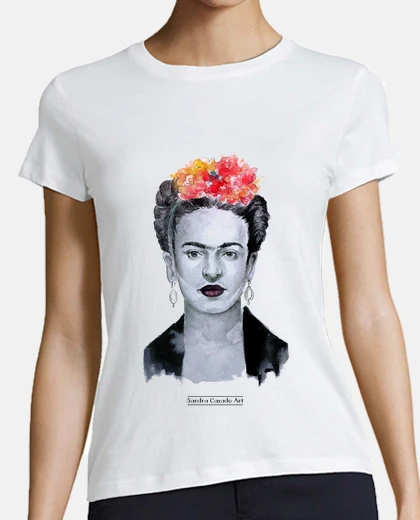 Tee-shirt manches courtes femmes frida kahlo