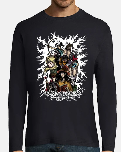 Tee-shirt manches longues wod  homme  shirt bleu marine