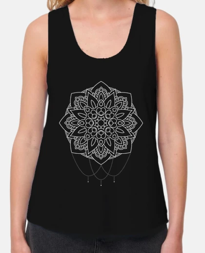 Canotta Yoga Donna Con Stampa Mandala E Buddha | Spirituale E Vintage - Foto 4