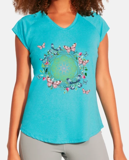T-shirt mandala butter fly