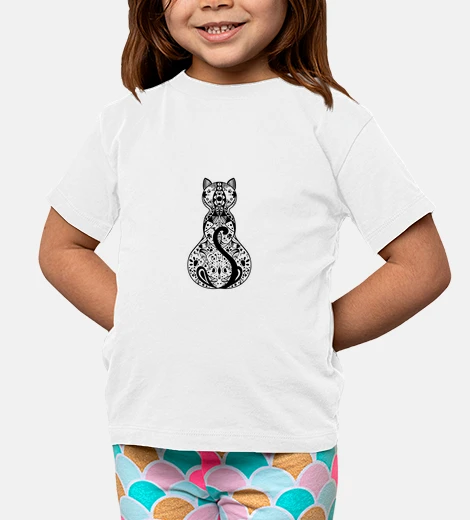 Abbigliamento Mandala cat art