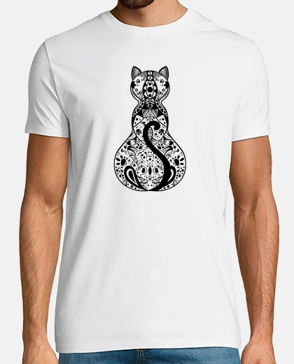 T-shirt Mandala cat art
