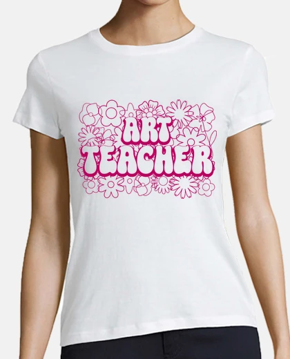 Playera Mandala de Flores Profesora de Arte