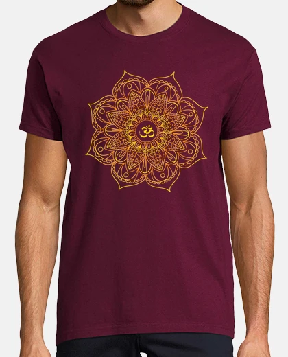 Tee-shirt mandala doré ohm