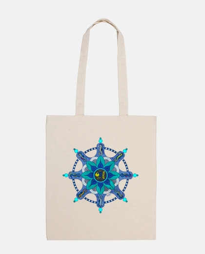 Bolsa mandala marino