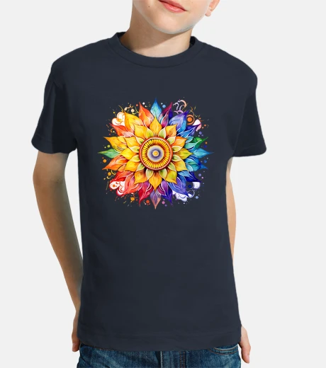 Kids mandala sunflower yoga