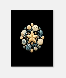 mandala concha estrella de mar temporad
