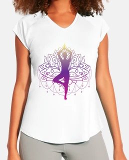 Camiseta de tirantes yoga mujer roja - Camiseta yoga mujer - Achamana -  Achamana