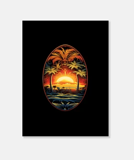 mandala tabla de surf el verano