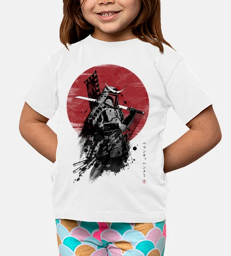 Kids mandalorian samurai