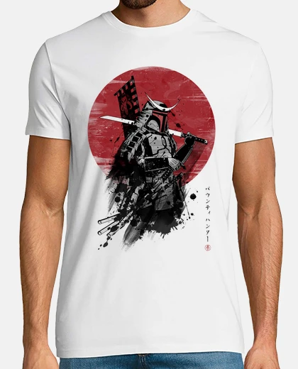 T-shirt mandalorian samurai