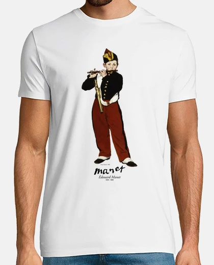 Tee-shirt manet-jeune flûtiste-peintre-français