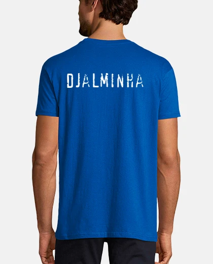Camiseta Manga corta Djalminha, azul y blanco