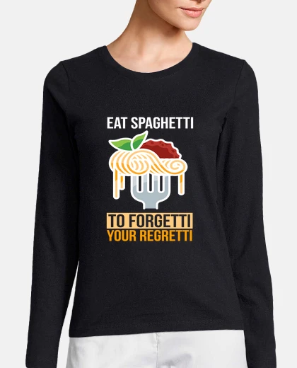 Tee-shirt manger des pâtes spaghetti nourriture i