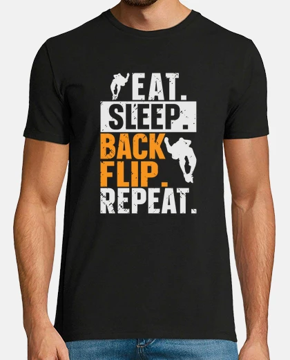 Tee-shirt manger dormir back flip répéter gymnaste