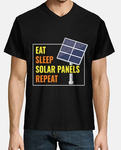 Tee-shirt manger dormir panneaux solaires photovo