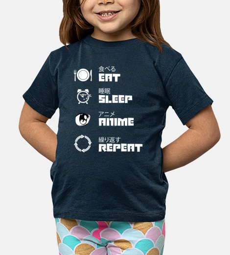 Vêtements manger sommeil répétition anime