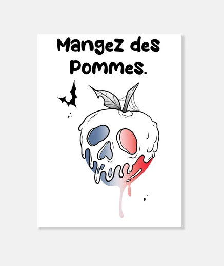 Tableau Mangez des pommes