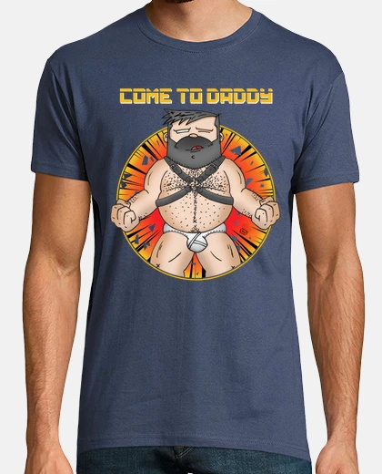 T-shirt mangia daddy marrone