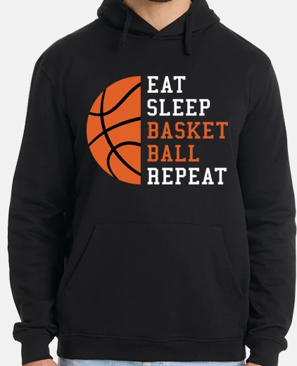 Felpa mangia dormi ripeti basket idea regalo